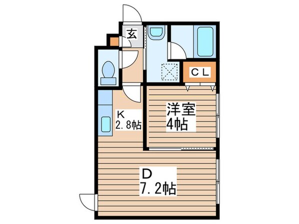 ＨＯＰＥ月寒中央Ｂの物件間取画像